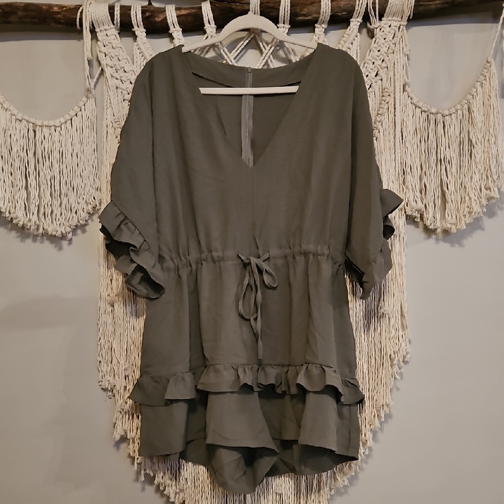 Valphsio Womens V Neck Beach Romper